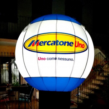 sfera gonfiabile Mercatone Uno